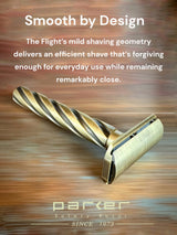 Parker Flight All Brass Double Edge Safety Razor