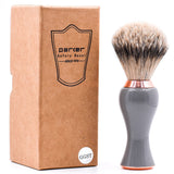 Parker Gray & Rose Gold Handle Silvertip Badger Shaving Brush & Stand 21mm