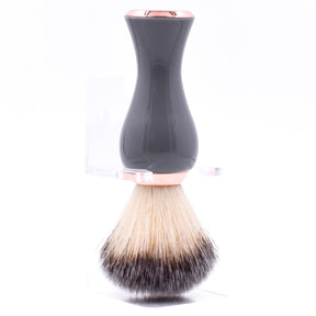 Parker - Gray & Rose Gold Handle Synthetic Shave Brush & Stand