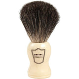 Parker Ivory Handle Black Badger Shaving Brush & Stand 20mm