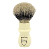 Parker Ivory Handle Deluxe Pure Badger Long Handle Shave Brush & Stand