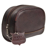 Parker Leather Small Toiletry Bag