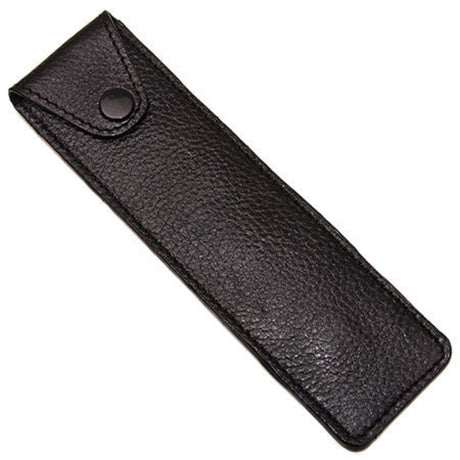 Parker Leather Straight Razor Travel Case Black