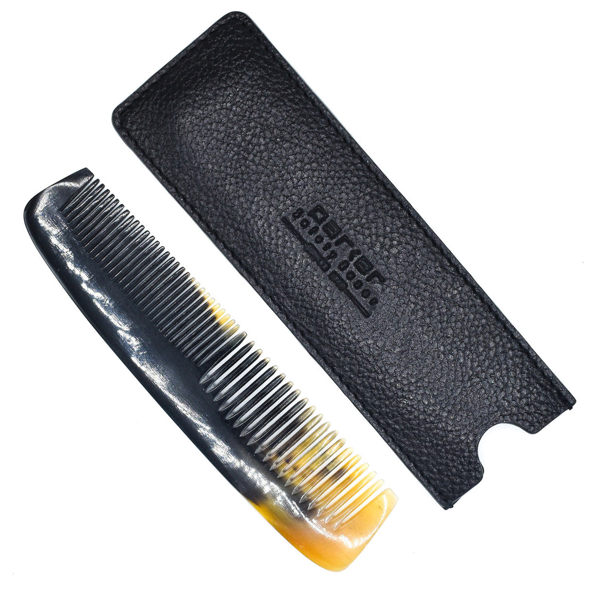 Parker - Ox Horn Pocket Comb and Leather Case