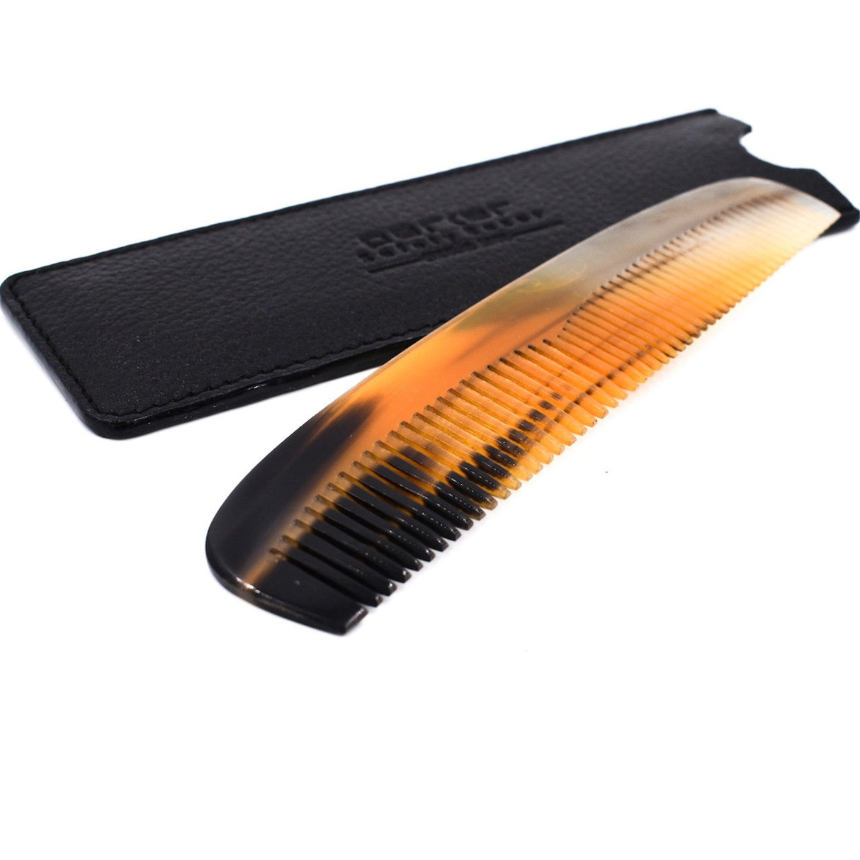 Parker - Ox Horn Pocket Comb and Leather Case