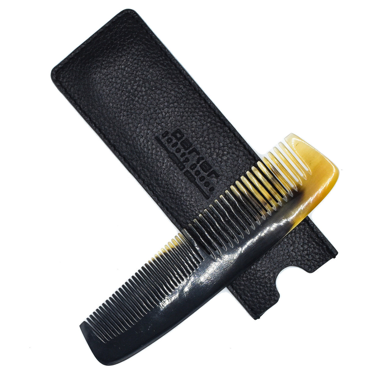 Parker - Ox Horn Pocket Comb and Leather Case