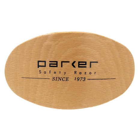 Parker Premium Boar Bristle Beard & Hair Brush with Beechwood Contoured Handle