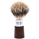 Parker Walnut Handle Deluxe Pure Badger Shaving Brush & Stand 20mm