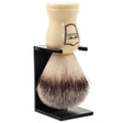 Parker White Handle Synthetic Shaving Brush & Stand 20mm