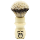 Parker White Long Handle Silvertip Badger Shaving Brush & Stand 22mm
