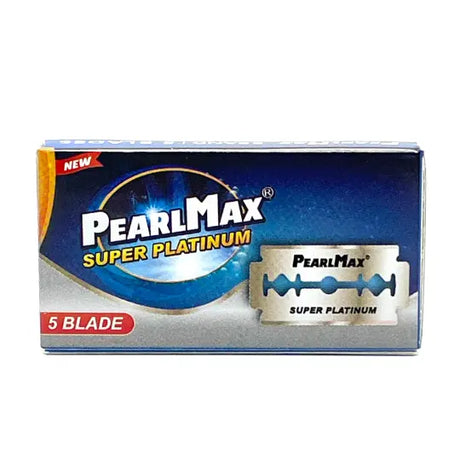 PearlMax - Super Platinum Double-Edge Safety Razor Blades - Pack of 5 Blades