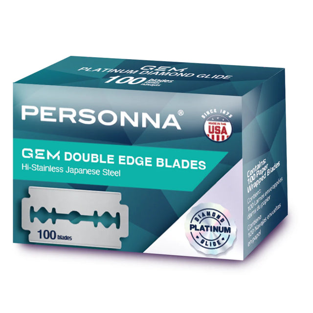 Personna GEM Platinum Diamond Glide Double Razor Edge Blades 100 pack