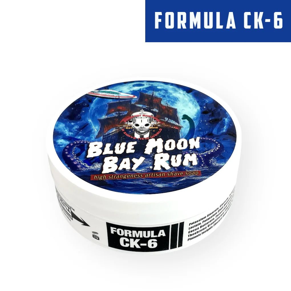 Phoenix Artisan Accoutrements - Blue Moon Bay Rum - Formula CK-6 Shaving Soap - 4oz