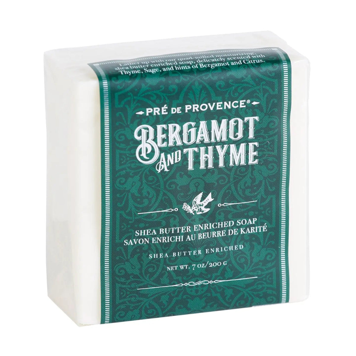 Pre de Provence Bergamot & Thyme Cube Soap 7oz