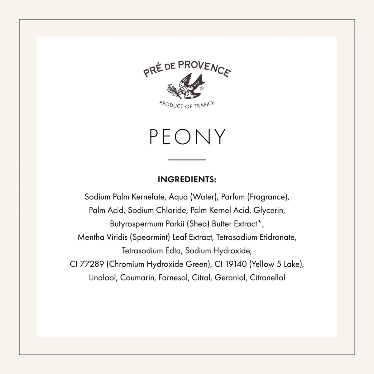 Pre de Provence Peony Soap Bar 250g