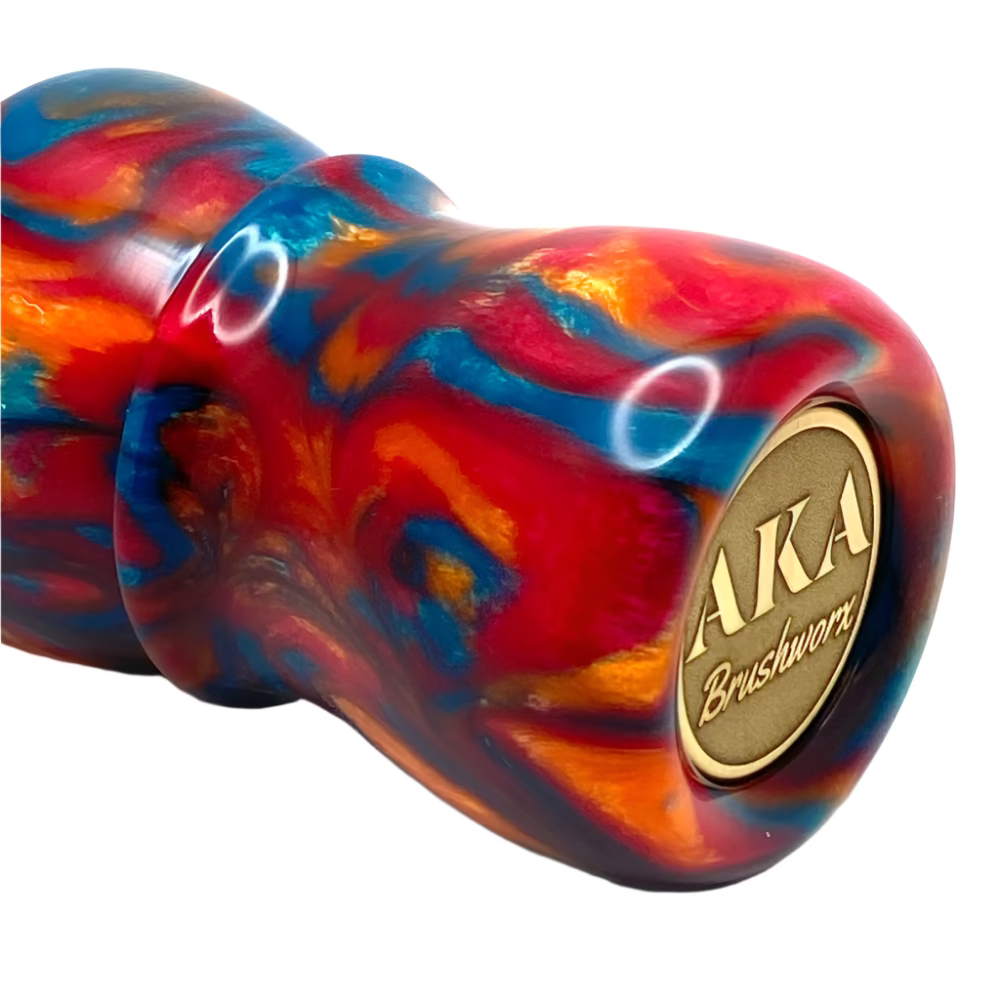 Pre-Owned AKA Brushworx Jubilee 26mm Synthetic AK47 Fan Knot Resin Handle