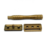 Pre-Owned Aylsworth Kopparkant Double Edge Safety Razor with stand and additonal + plate (Copy)