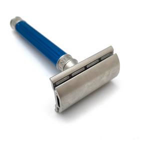 Pre-Owned - Edwin Jagger - 3ONE6 Stainless Steel Blue Double Edge Safety Razor