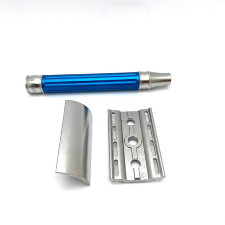 Pre-Owned - Edwin Jagger - 3ONE6 Stainless Steel Blue Double Edge Safety Razor