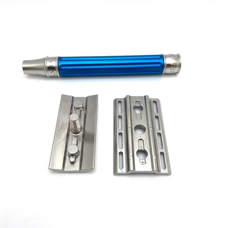 Pre-Owned - Edwin Jagger - 3ONE6 Stainless Steel Blue Double Edge Safety Razor