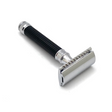 Pre-Owned Edwin Jagger Double Edge Safety Razor Black Chrome 3D Laser Diamond Grip Handle