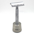 Pre-Owned Feather AS-D2 Stainless Steel Double Edge Safety Razor with Stand