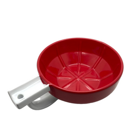 Pre-Owned Fine Red Porcelain Shave Bowl