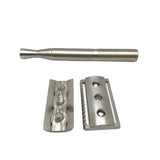 Pre-Owned - Green Cult Double Edge Safety Razor & Silver Head Cover