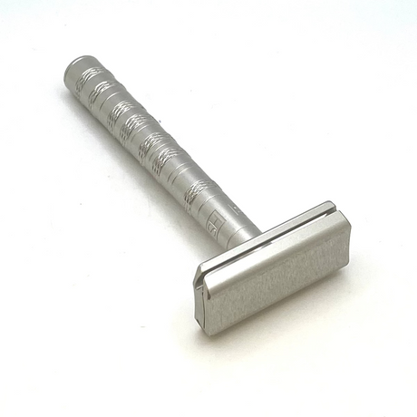 Pre-Owned Henson Shaving Aircraft Aluminum Mild  Aluminum AL13 Double Edge Safety Razor