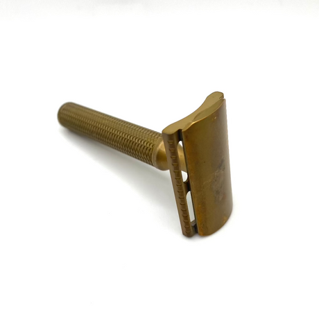 Pre-Owned Karve Christopher Bradley Brass Double Edge Safety Razor with B & C Plates