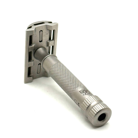Pre-Owned Merkur Merkur 34 INOX Stainless Steel Closed Comb 2 Piece Special Edition 1896 Safety Razor