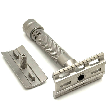 Pre-Owned Merkur Merkur 34 INOX Stainless Steel Closed Comb 2 Piece Special Edition 1896 Safety Razor