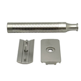 Pre-Owned Muhle Rocca Silver Matte Stainless Steel Double Edge Safety Razor