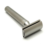 Pre-Owned Muhle Rocca Silver Matte Stainless Steel Double Edge Safety Razor