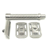 Pre-Owned - Oliworks M3teorite Mild Long Handle Stainless Steel Double Edge Safety Razor