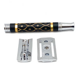 Pre-Owned Parker 65R Gray And Gold Super Heavyweight Safety Razor