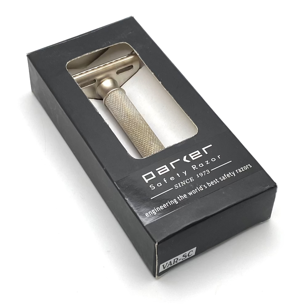 Pre-Owned Parker Variant Satin Chrome Double Edged Safety Razor