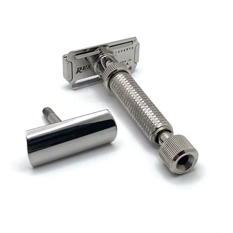 Pre-Owned Rex Konsul Polished Stainless Steel Adjustable Safety Razor