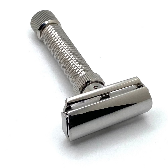 Pre-Owned Rex Konsul Polished Stainless Steel Adjustable Safety Razor