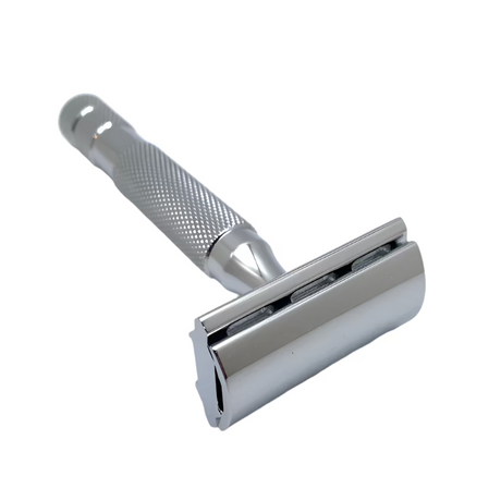 Pre-Owned - Rockwell 2C White Chrome - Double Edge Safety Razor