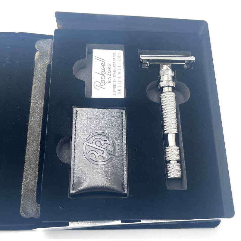 Pre-Owned Rockwell Model T Gunmetal Safety Razor – The Razor Company