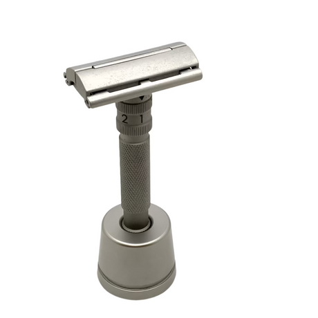 Pre-Owned Rockwell Razors Model T2 Stainless Steel Adjustable Safety Razor with Stand