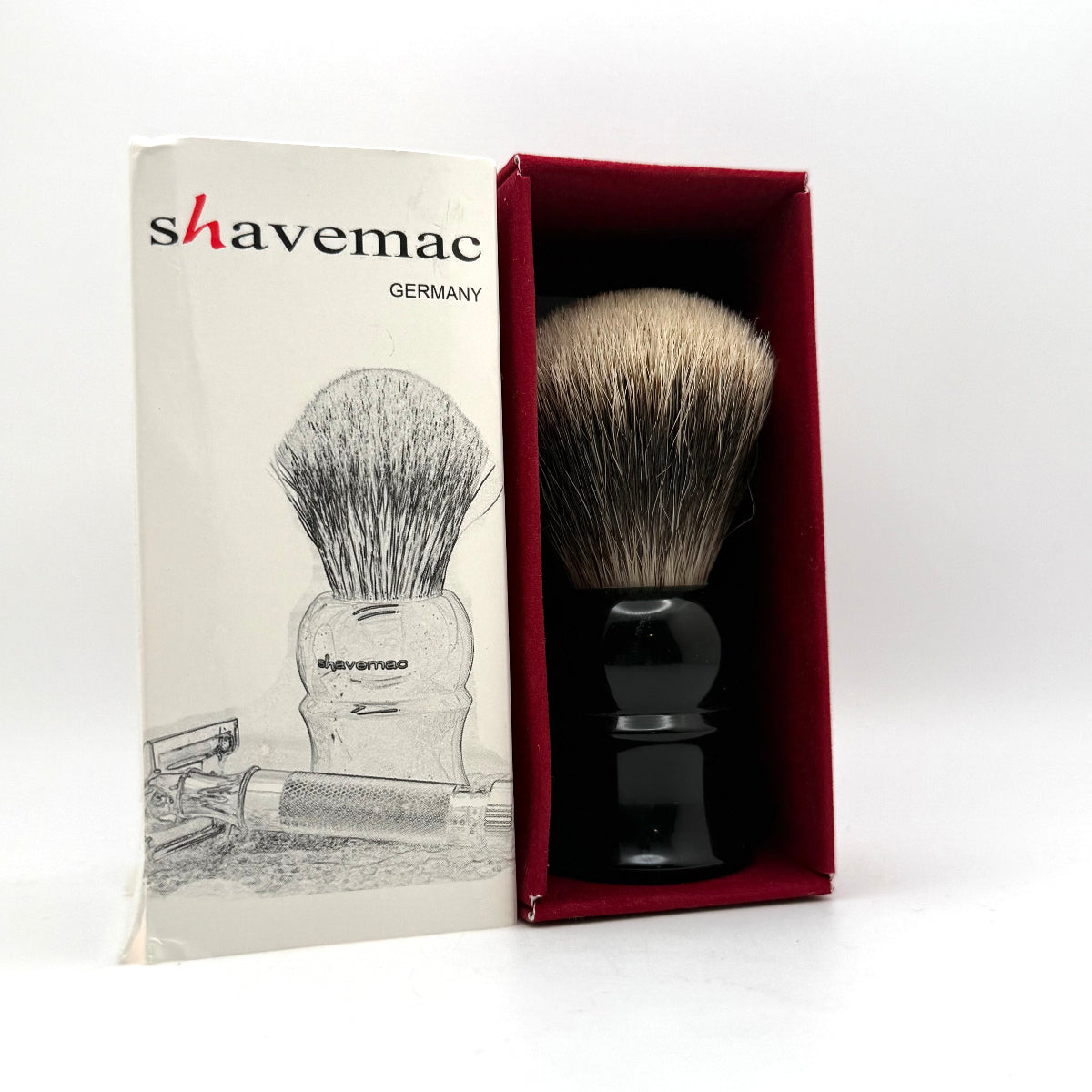 Pre-Owned Shavemac 24mm Silvertip Fan 2-Band Badger Shaving Brush