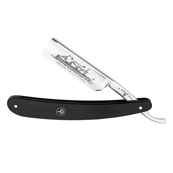 Square Man Razor Boker - 6/8 Blade - S.S. Saint Louis Square Point Straight Razor - 140 ...