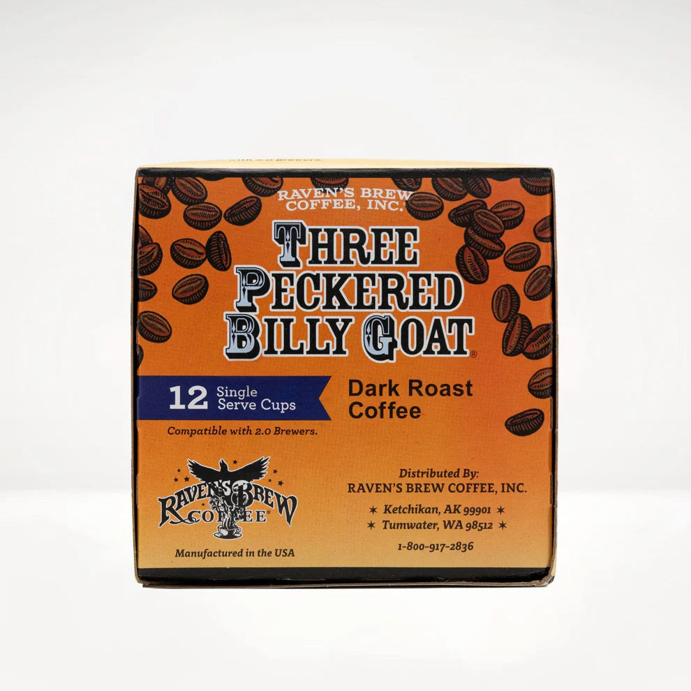 Raven's Brew Three Peckered Billy Goat K-Cup Coffee 12ct