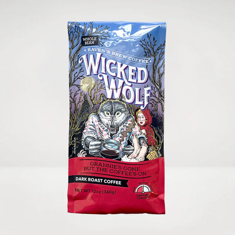 Raven's Brew Wicked Wolf Whole Bean Coffee 12oz