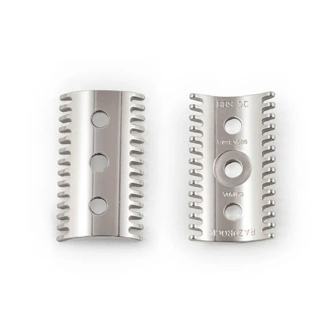 RazoRock - BBS Open Comb Stainless Steel Double-Edge Safety Razor - UFO Handle
