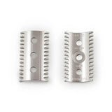 RazoRock - BBS Open Comb Stainless Steel Double-Edge Safety Razor - UFO Handle