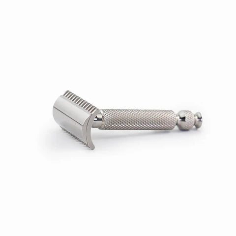 RazoRock - BBS Open Comb Stainless Steel Double-Edge Safety Razor - UFO Handle