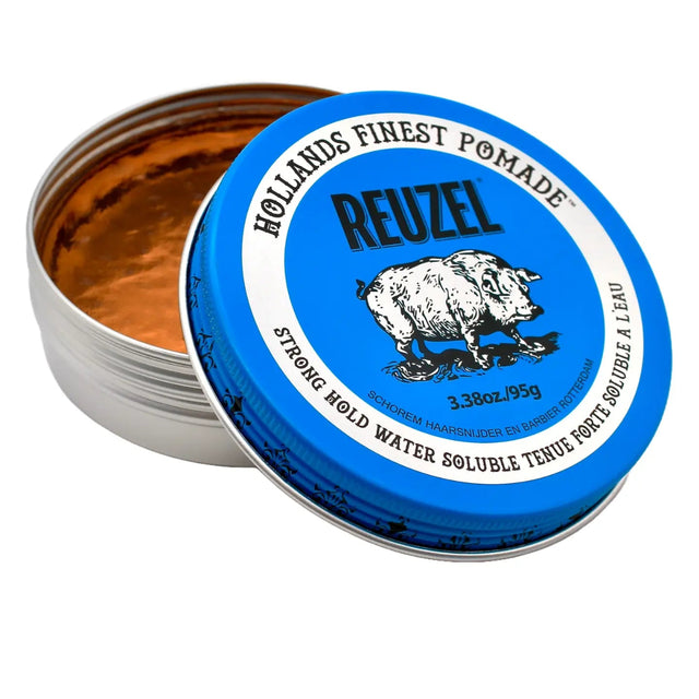 Reuzel Blue Strong Hold High Sheen Water-Based Pomade 3.38oz